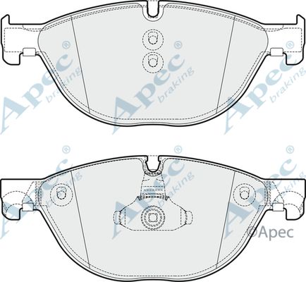 APEC BRAKING Piduriklotsi komplekt,ketaspidur PAD1739